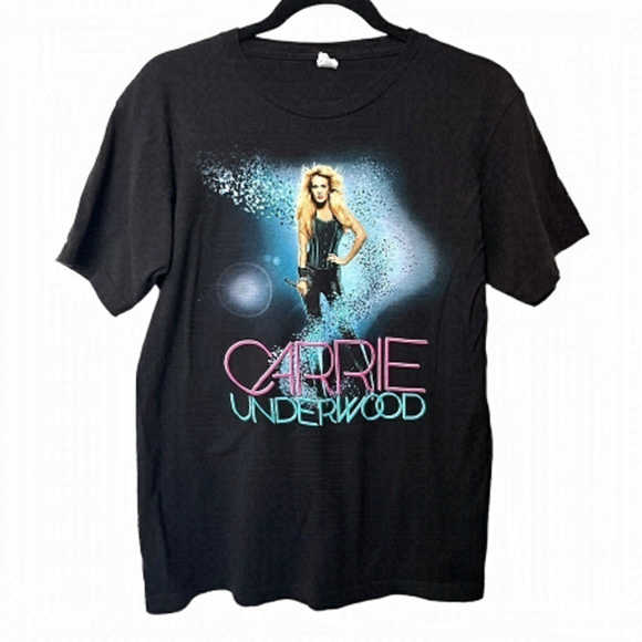 Tops - Carrie Underwood Concert Tour Shirt Short Sleeve Black Blown Away Band Tee 2013